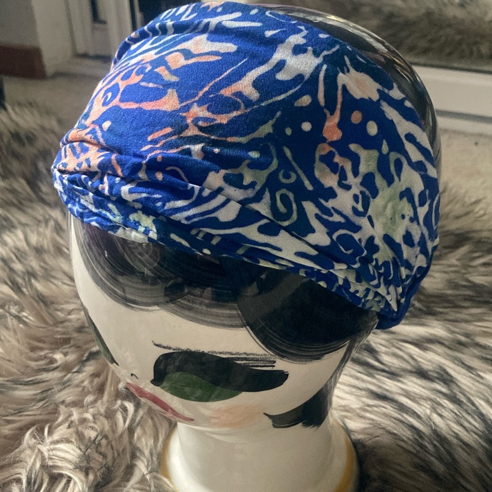 Final Sale!Gorgeous goddess batik Headband Wrap